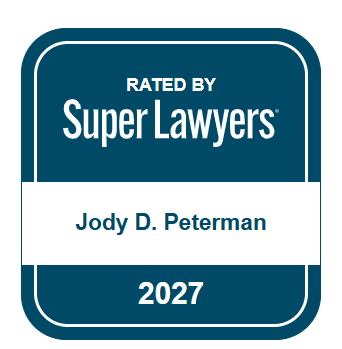 Rated by Super Lawyers, Jody D. Peterman, 2027